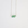 Green Aventurine Sterling Silver Necklace