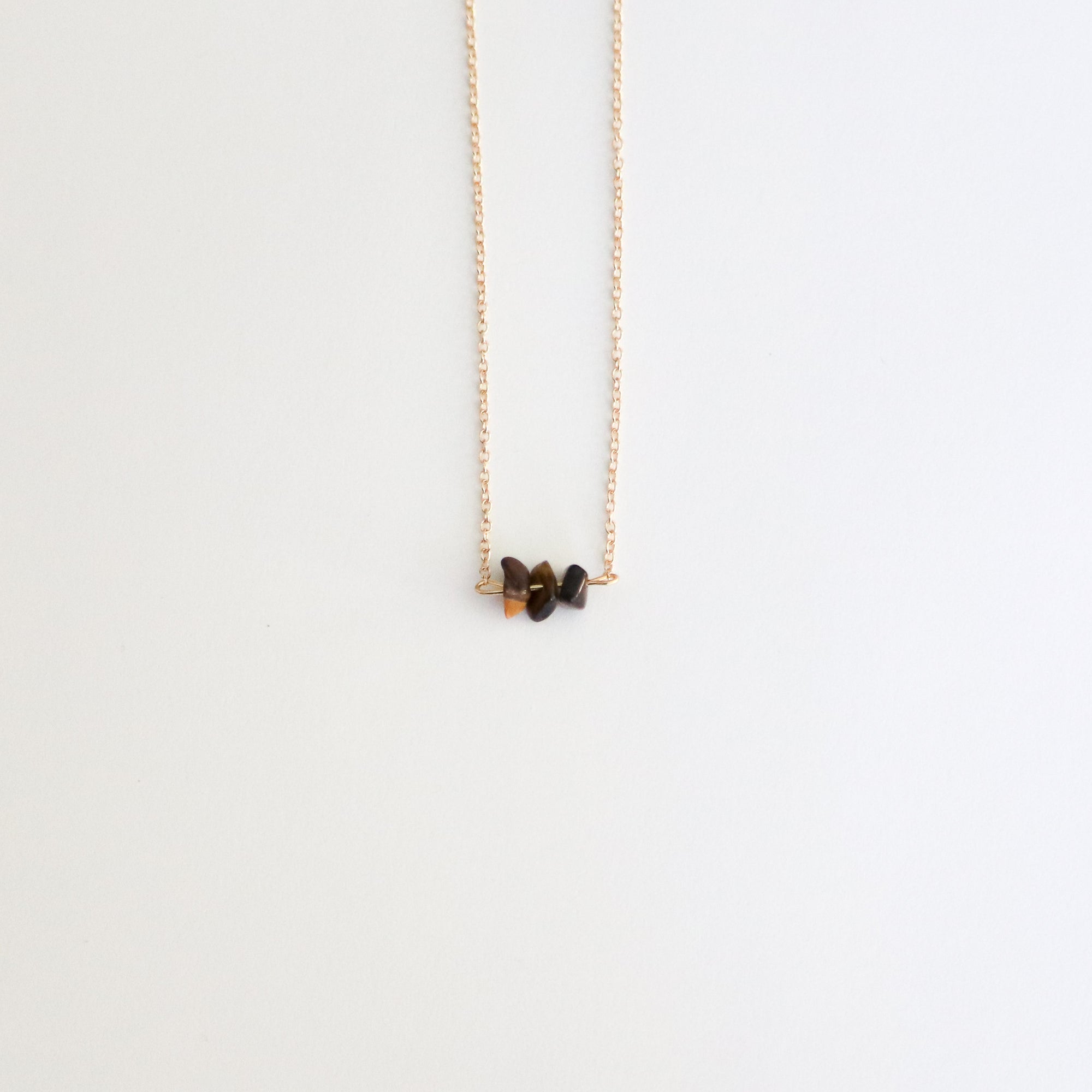 Tigers Eye Gold Necklace