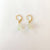 Prehnite Gold Hoop Earrings